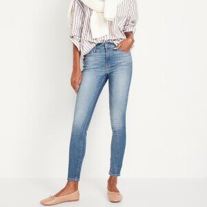 NWOT Old Navy Women’s Tall Rockstar Super Skinny High Rise Jeans 10